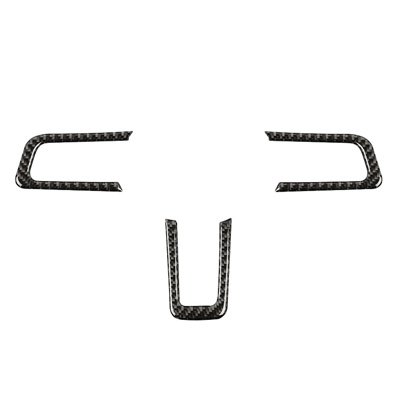 블랙 스티어링 휠 버튼 스티커