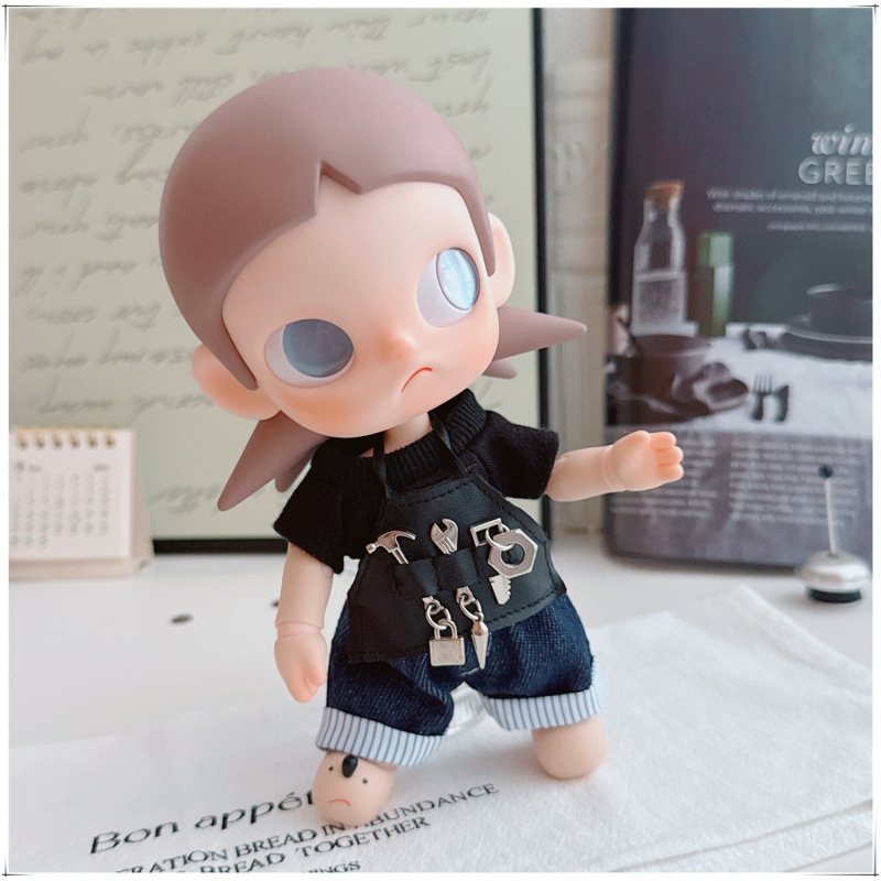 Only Selling Clothes Zsiga's Dream Place Baby Clothes 1/8 Movable Doll Sister Gazi Leather Apron T-Shirt Pants Replacement Only Selling Clothes Zsiga's Dream Place Baby Clothes 1/8 Movable Doll Sister Gazi Leather Apron T-Shirt Pants Replacement