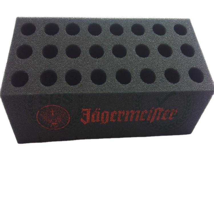 喷瓶减震海绵 内胆挖孔填充海绵 化妆用品高密海绵内托 厂家直销