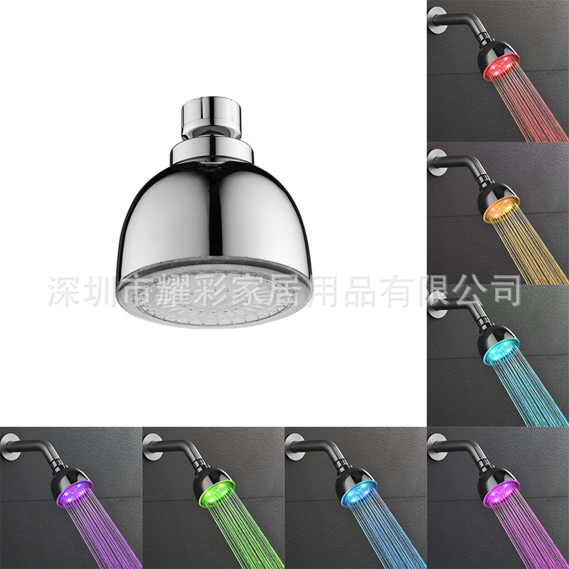 Shower Head Led Small Top Spray Colorful Top Spray Led Shower Top Spray New Round Fashion Top Spray 8010-A4