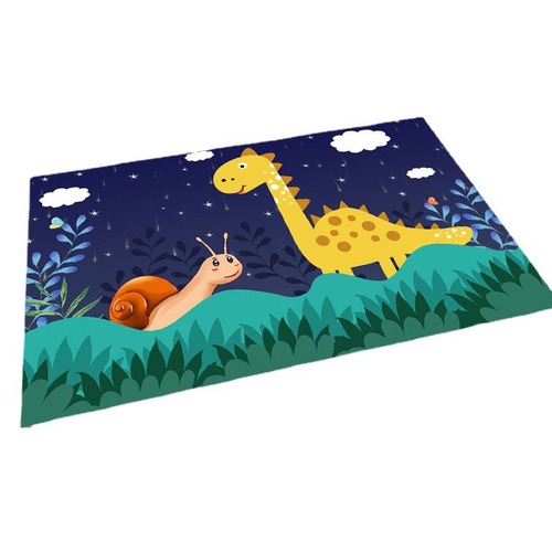 Cartoon Flight Chess Rugs with Numbers Game Mat, Thick Large Size for Children, Infant Crawling Mat for Living Room Coffee Table Rugs