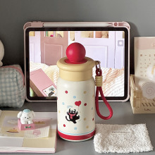 新款316不锈钢保温杯高颜值女生吸管水杯学生便携大容量保温杯子