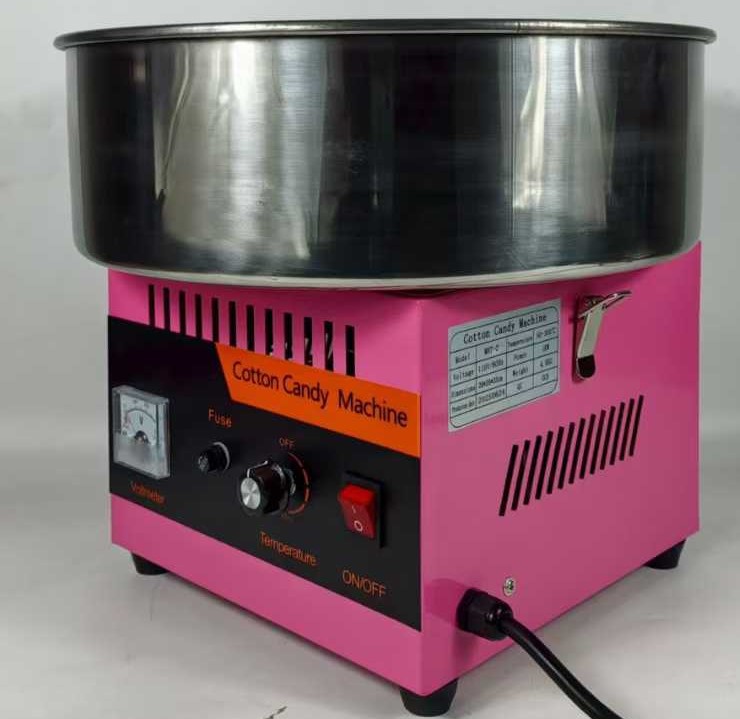 Máquina de algodón de azúcar, gas eléctrico, color elegante automático, máquina de algodón de azúcar de color especial, puesto comercial