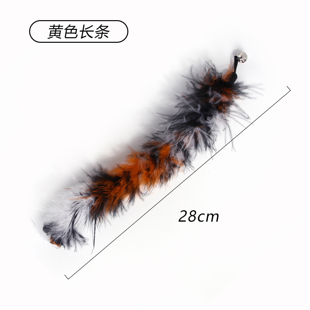 Resumen transfronterizo nueva mascota gato juguete gran pez volador cabeza de reemplazo divertido gato palo de juguete de felpa caña de pescar cabeza de reemplazo