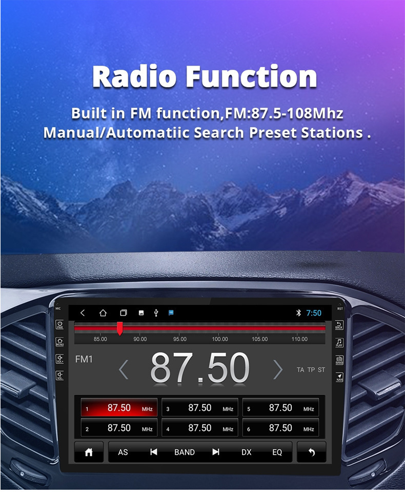 For 2015-2022 Ford Mustang Android Gps Navigation Wifi Car Bluetooth Carplay