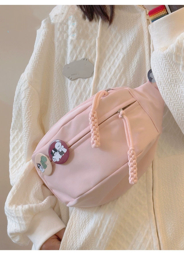 Bolsos casuales de lona para mujeres 2023 nuevo bolso de moda, bolso de pecho deportivo de verano, bolso de cintura de nicho universal