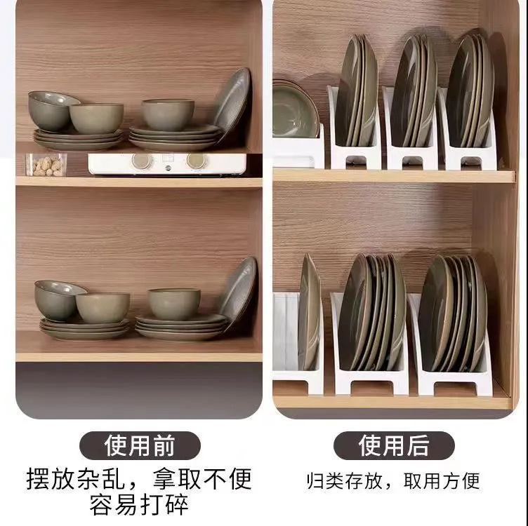 Estante del almacenamiento de la cocina, plato, plato, vajilla y almacenamiento del estante de drenaje, gabinete multifuncional del hogar, cuenco y estante de la placa