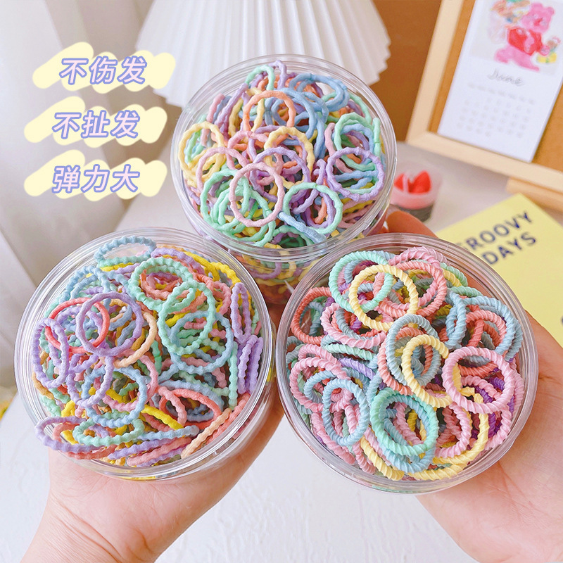 Tie Head Thumb Hair Band Does Not Harm Children's Hair Accessories Rubber Band High Elastic Korean Girls' Head Rope Baby Rubber Band