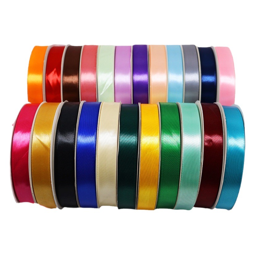  Cinta de raso 2 cm, rollo para decoración, envoltura de regalos, repostería y bodas