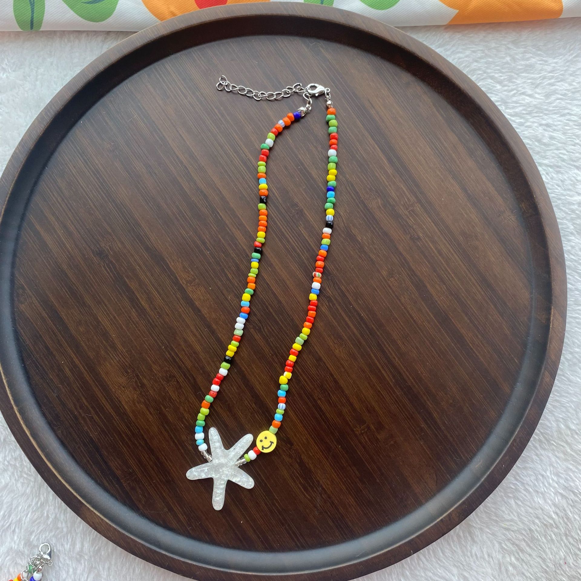 Fashion Starfish Seed Bead Handmade Womenu0027S Pendant Necklace 1 Piece
