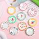 Printed Plates, Food and Toys, Small Plates, Resin Small Accessories, Miniature Food and Toys, Refrigerator Magnets, DIY Hairpin Jewelry Accessories