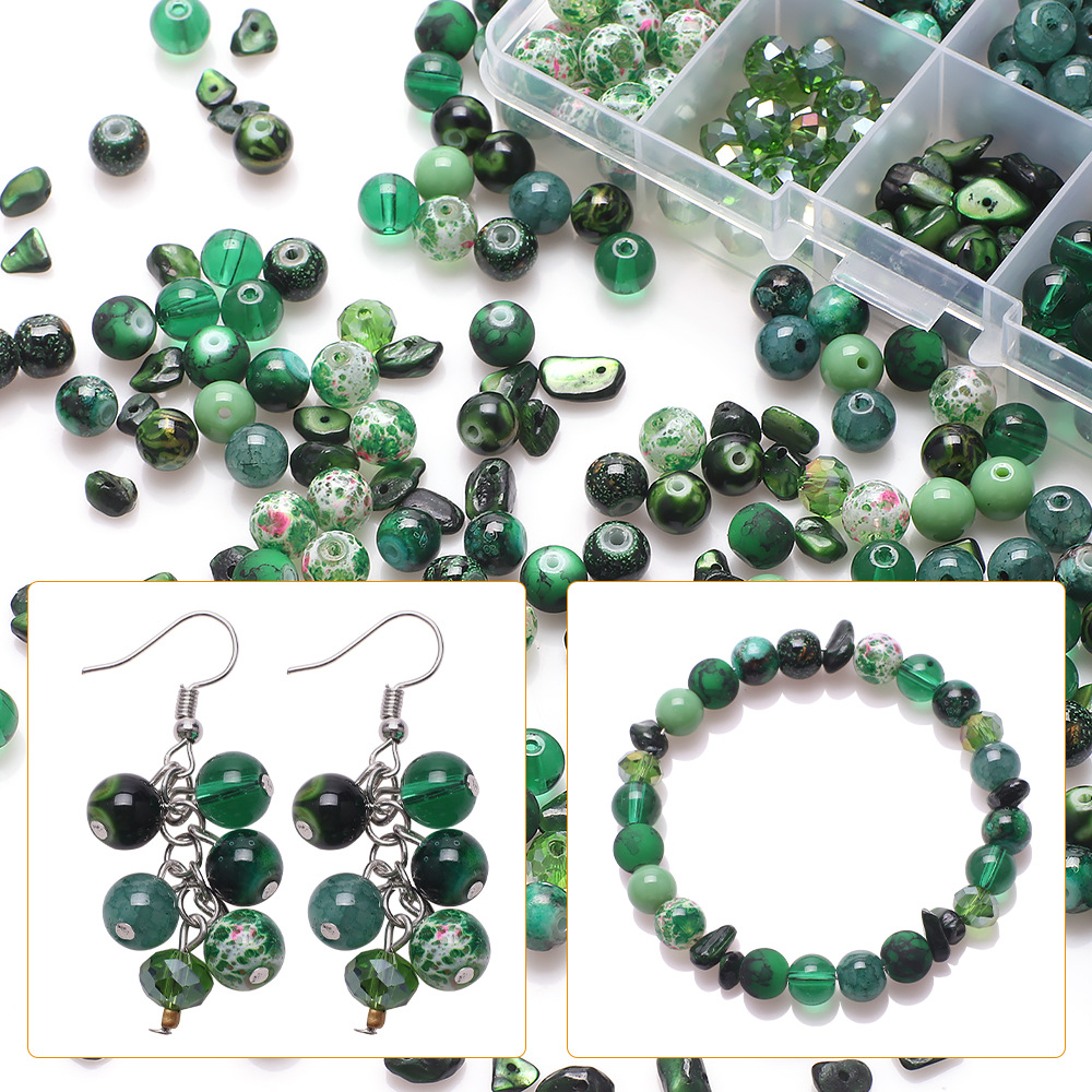 185g Weight Beads Jewelry Making Type Diameter 8mm Jewelry Making Size DIY Jewelry Accessories Classification 1 Set Quantity Glass Material Irregular, Round Pattern Plating Design Simple Style Style 1 Set Diameter 8mm Glass Irregular Round DIY Jewelry Accessories Beads 16