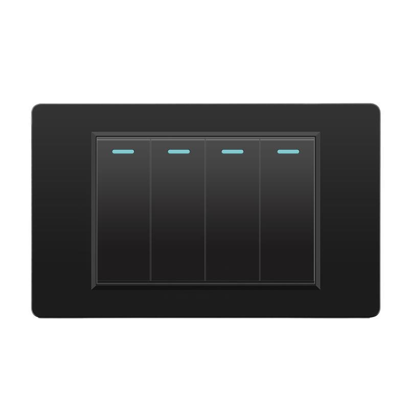 外国貿易スイッチソケット黒 PC パネル壁東南アジアタイ 6 穴台湾ソケット 20Wtype-c|undefined