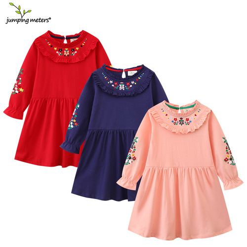 2025 Spring and Autumn European and American Girls' Dress Children's Knit Long Sleeve Baby Princess Dress