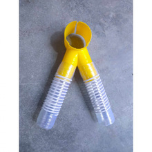 自动45料线下料口喂料机50软管养鸭配件鸡设备下料三通分料管喂料