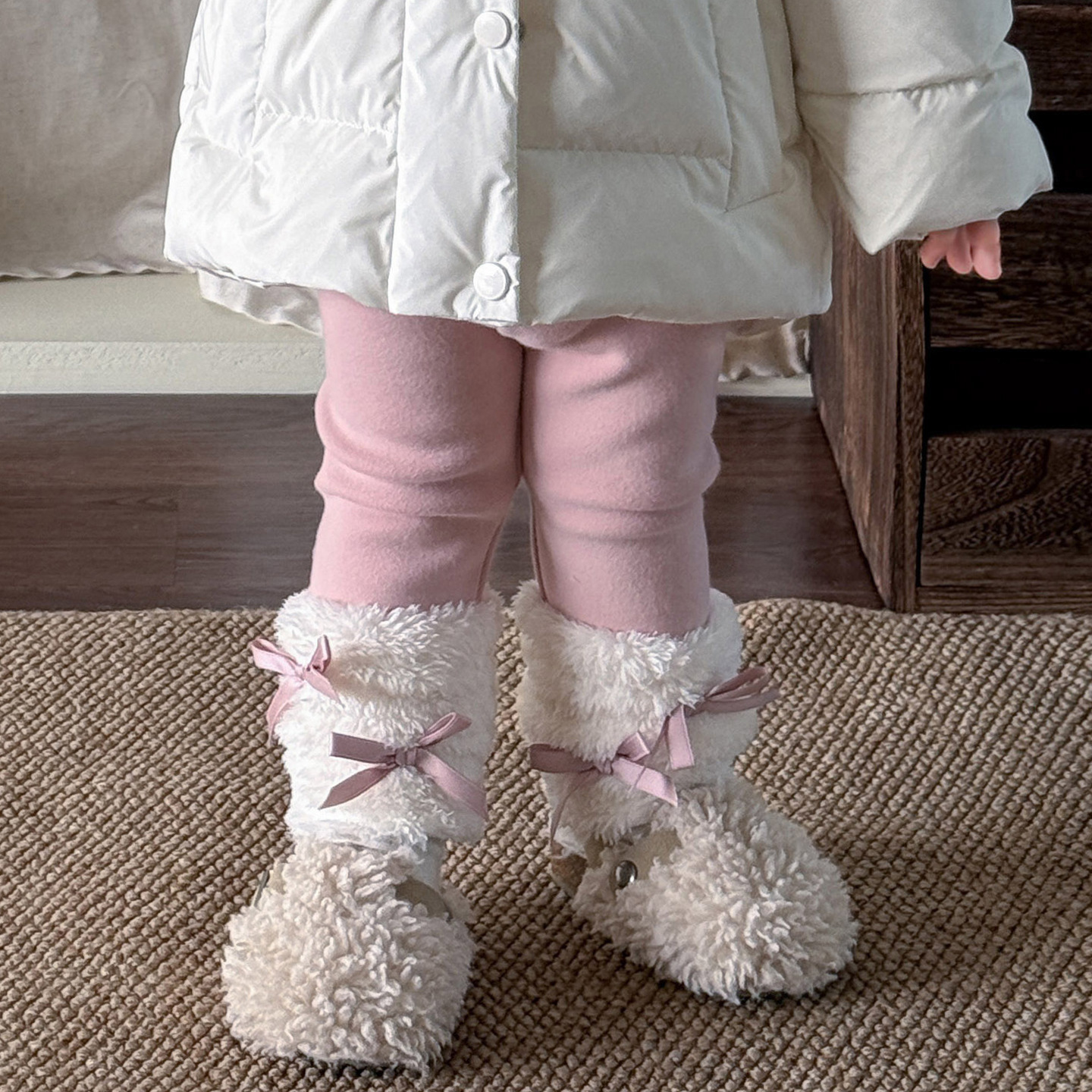 Ropa infantil de azúcar de pera, ropa de invierno de niñas, ropa de invierno, 90 chaqueta de lana, ropa de bebé, abrigo de frío