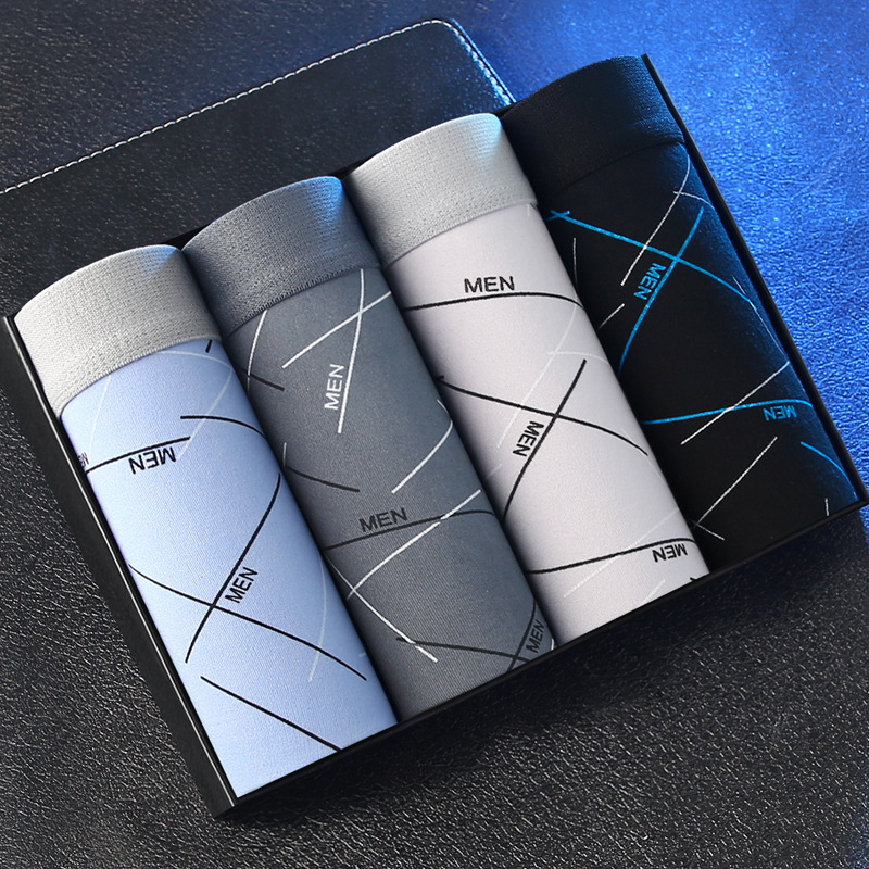 New men's underwear boxer shorts youth men's underwear trendy personality comfortable breathable boxer shorts