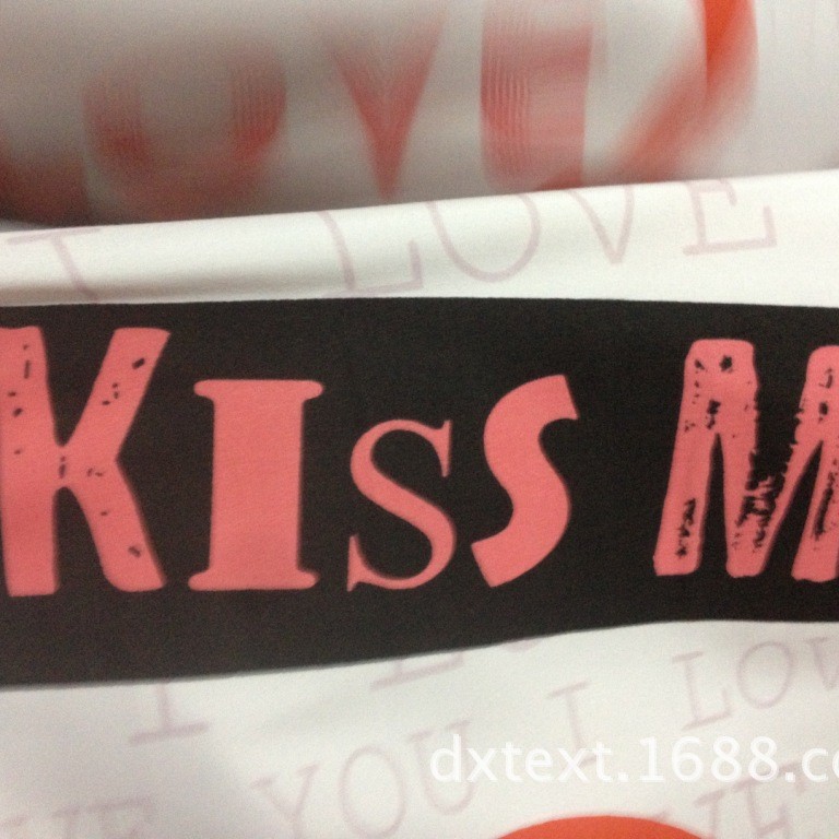 厂家直供 欧美风格 大小花 几何 卡通 桃皮绒印花