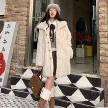 2025新款韩版休闲辣妹仿獭兔毛皮草外套女加厚保暖毛毛绒大衣学生