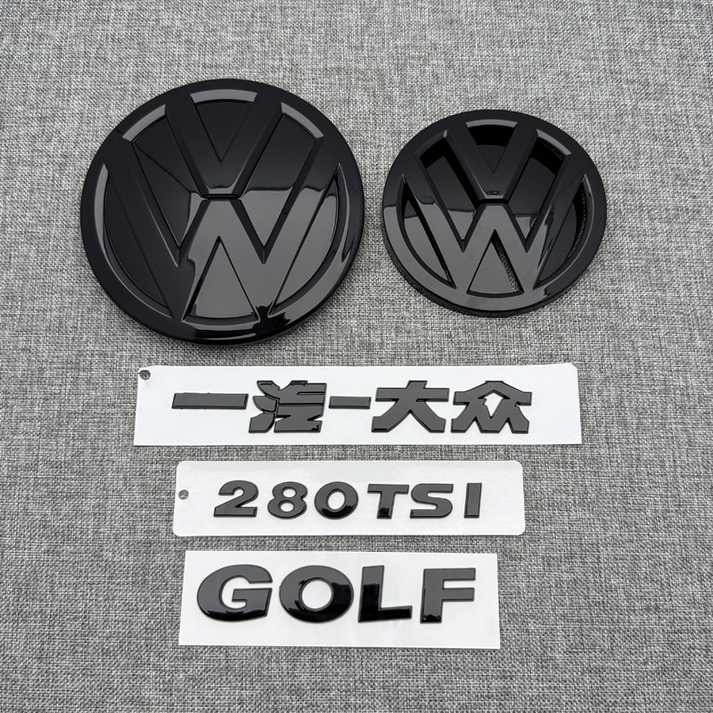 Suitable for Volkswagen Golf 4 5 Golf 6 7 7.5 Generation Car Logo Modification Front and Rear Logo Tail Logo English Letters