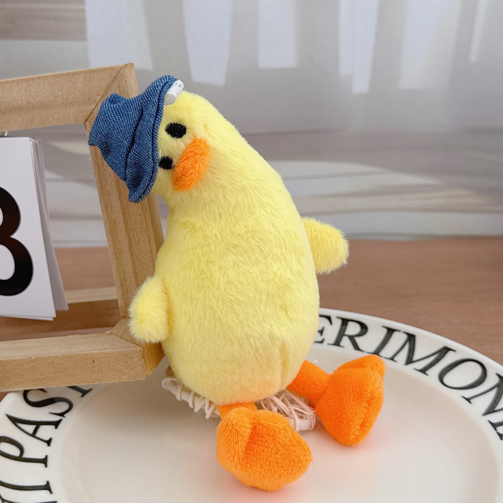 Llavero de peluche de pollito chillón, suave y adorable, muñeco de trapo, venta al por mayor de fábrica, divertido y adorable