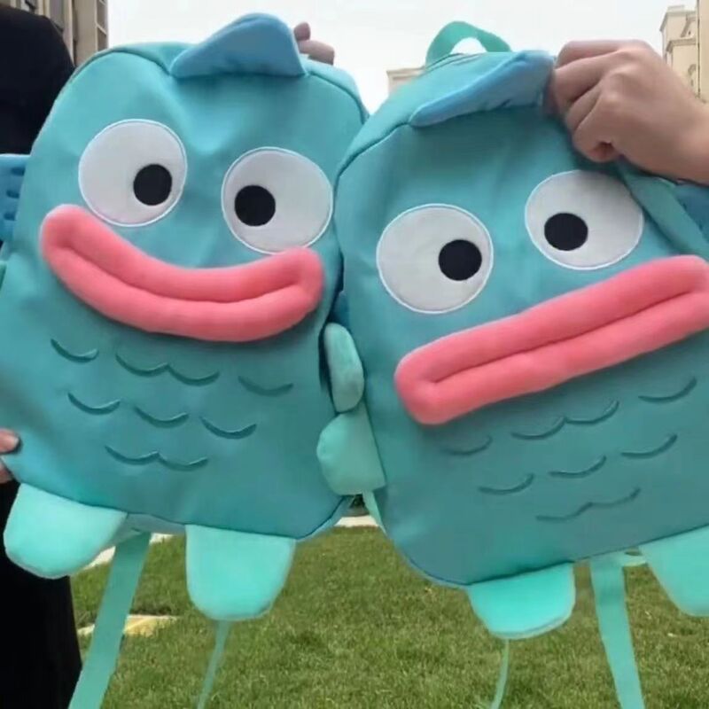 Cute Cartoon Backpack Anime All-match Schoolbag Large Capacity Three-dimensional Backpack Funny Blue Doll Cute Bag Cute Cartoon Backpack Anime All-match Schoolbag Large Capacity Three-dimensional Backpack Funny Blue Doll Cute Bag