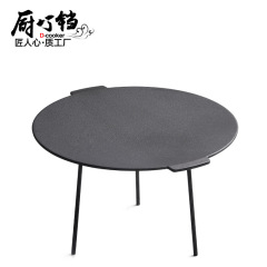 Cast iron pot outdoor camping grill with stand, simple and convenient travel cookware barbecue iron plate, one-piece drop shipping