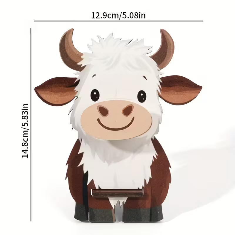 Creative Wooden Ornaments, Animal Glasses Storage Ornaments, Office Desktop Wooden Crafts Glasses Display Stand