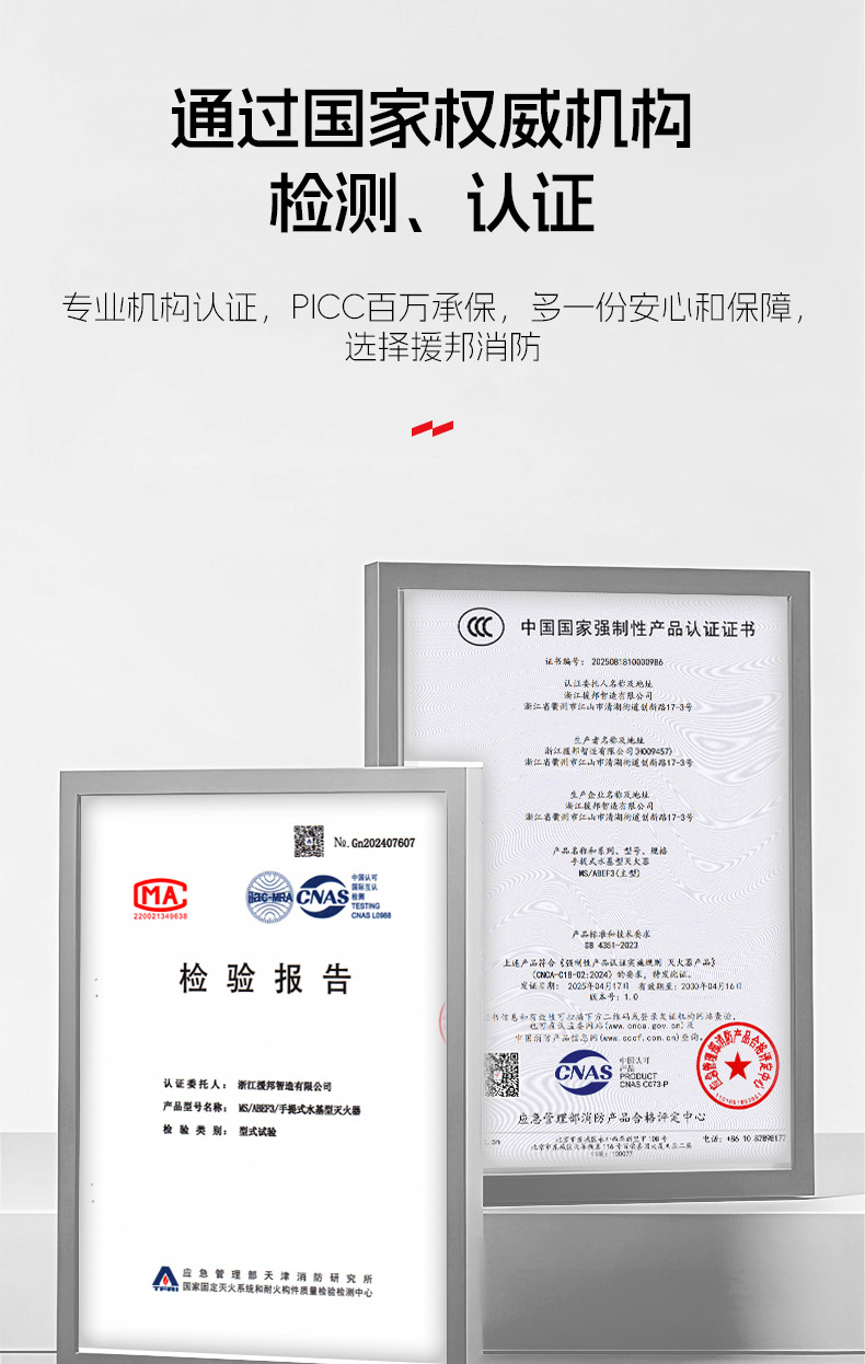 Yuanbang Carbon Dioxide Fire Extinguisher Water-Based Fire Extinguisher 2L3L6L Stainless Steel Foam Fire Extinguisher 25 Years New National Standard