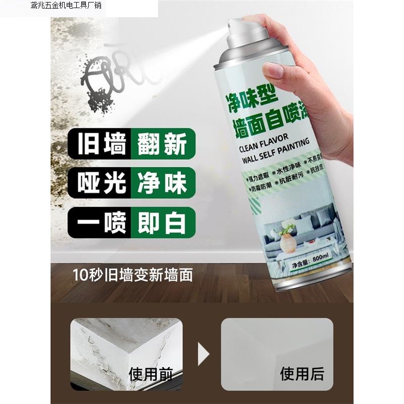 墙面自喷漆家用白色乳胶漆墙壁清洁去污补墙修补膏刷墙漆直销厂家