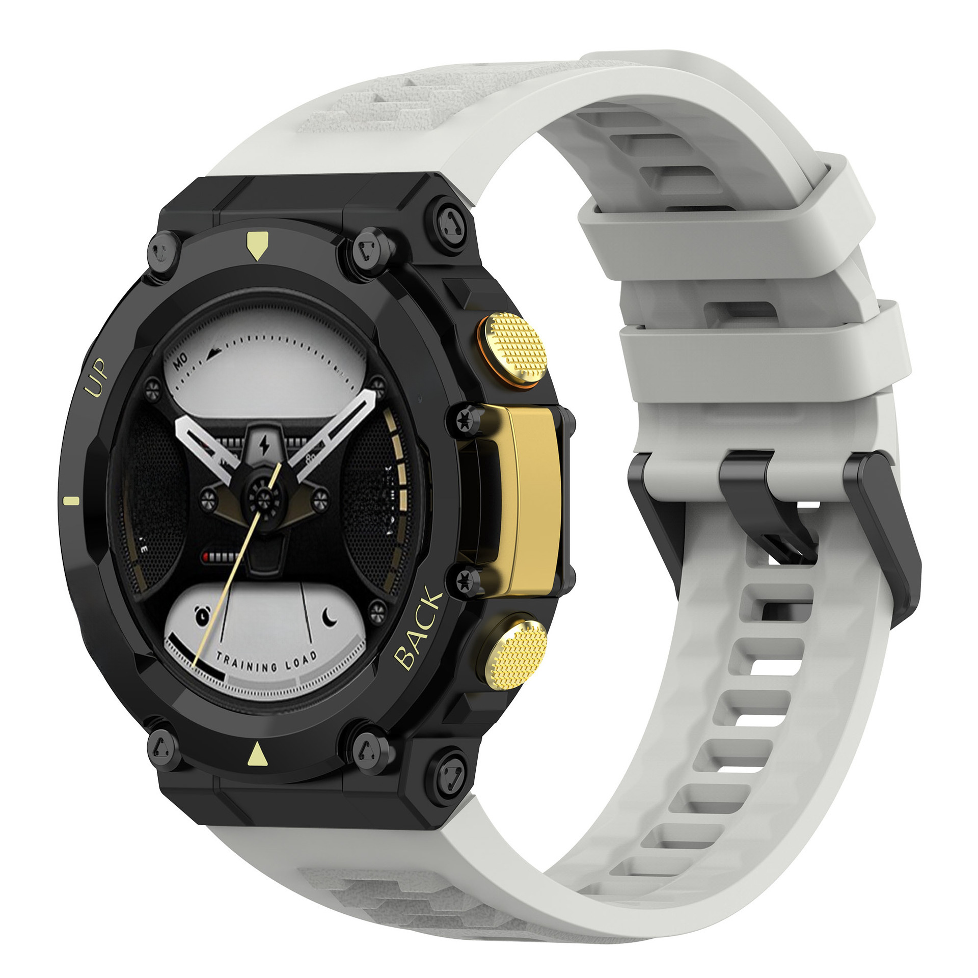 適用華米Amazfit T-Rex2官方款單色硅膠錶帶 霸王龍2代硅膠錶帶