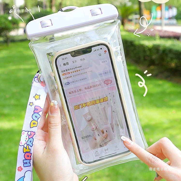 Защита мобильного телефона, водонепроницачный bag для плавания, воздушный мультяшный баллон, сенсорный экран, дайвинг