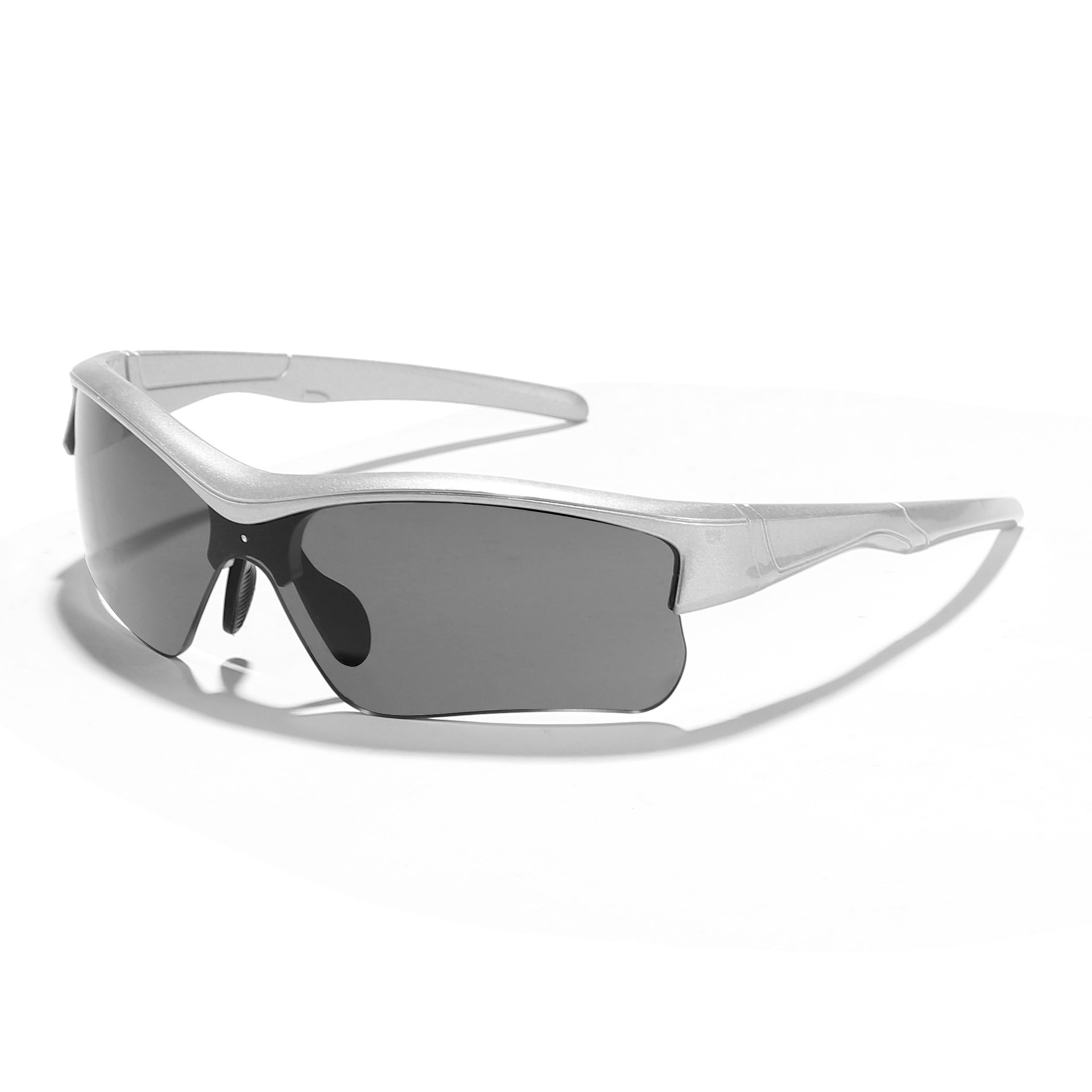 Gafas a prueba de viento de ciclismo al aire libre de colores de medio marco para niños, gafas de sol de sombra de hip-hop personalizadas para niños y niñas