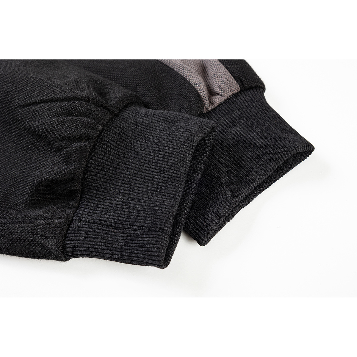 TaelePlus långärmad pikétröja i collegestil, herrtröja med lös krage och basebolljersey TP016_voghion.com