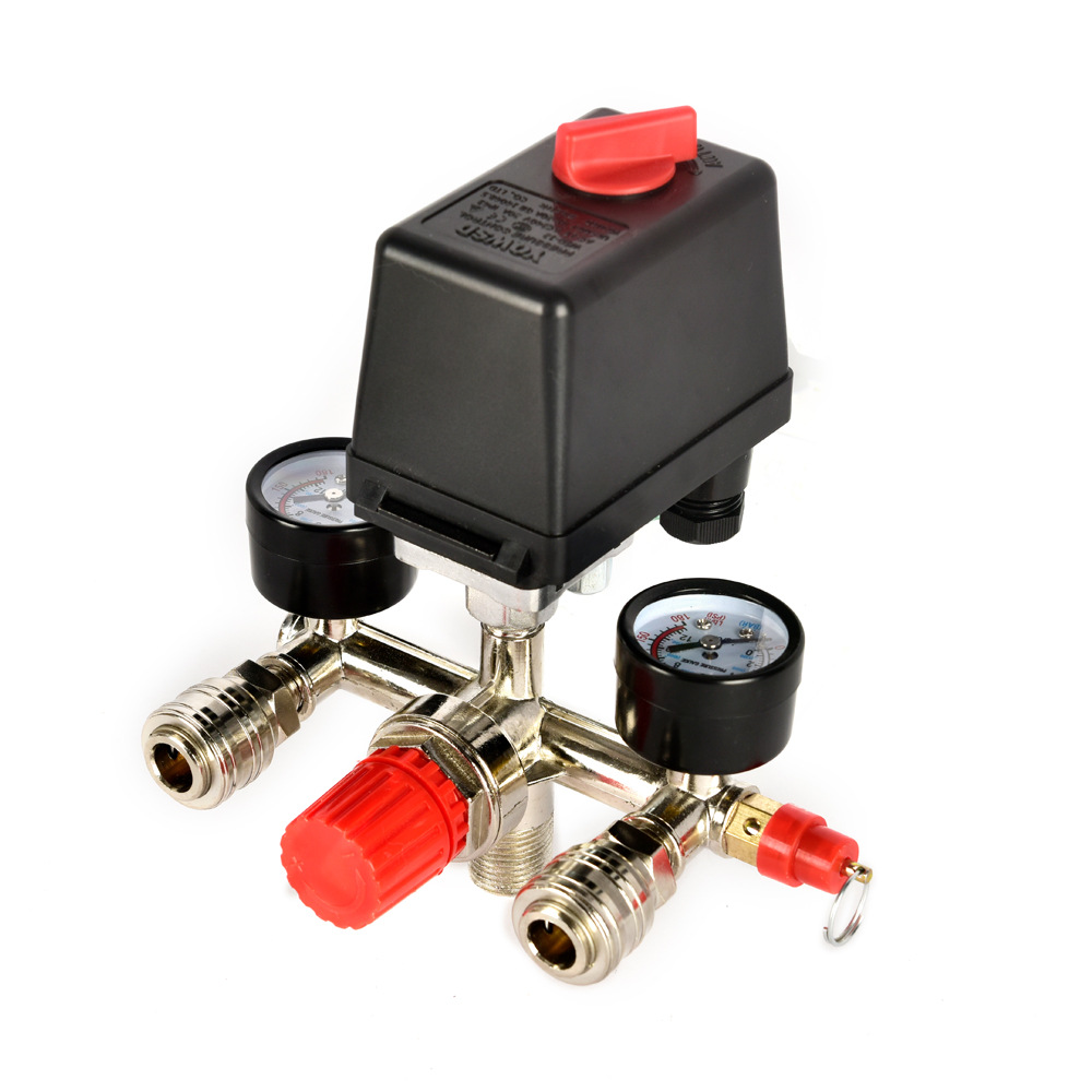 空压机气泵配件巴马支架总成自动气压压力开关出口跨境90-120PSI