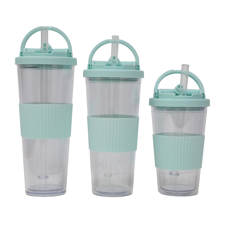 2025 nuevas tazas de agua deportivas para estudiantes masculinos y femeninos tazas portátiles al aire libre tazas de acondicionamiento físico de verano con tazas de plástico