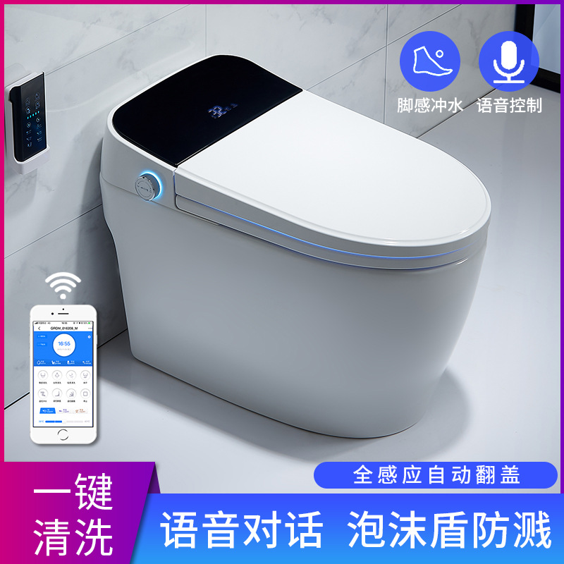 智能马桶全自动一体式语音泡沫盾无水箱恒温家用遥控坐便器|ms