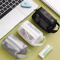 透明ネットの小銭入れのキーはバスのカードを包んでナイロンの携帯のおもちゃの化粧品のデータ線の収納袋を包みます。