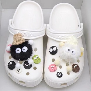 Hole Shoe Buckle Black White Dust Elf Annual Ugly Things Shoe Buckle Accessories