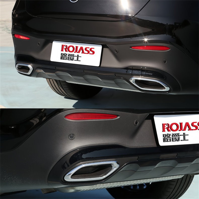 Suitable for 23-25 Models of Mercedes-Benz Glc260L Bumper Black Chrome Plate Glc300 Rear Lip W254 Electroplated Bright Strip