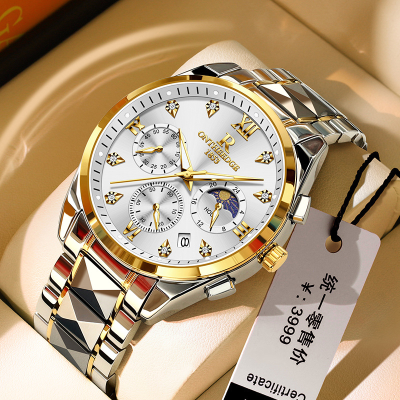 Men's Watch genuine goods Official Swiss Automatic Mechanical Watch Waterproof Luminous Quartz Watch Famous Brand Business Watch for Men