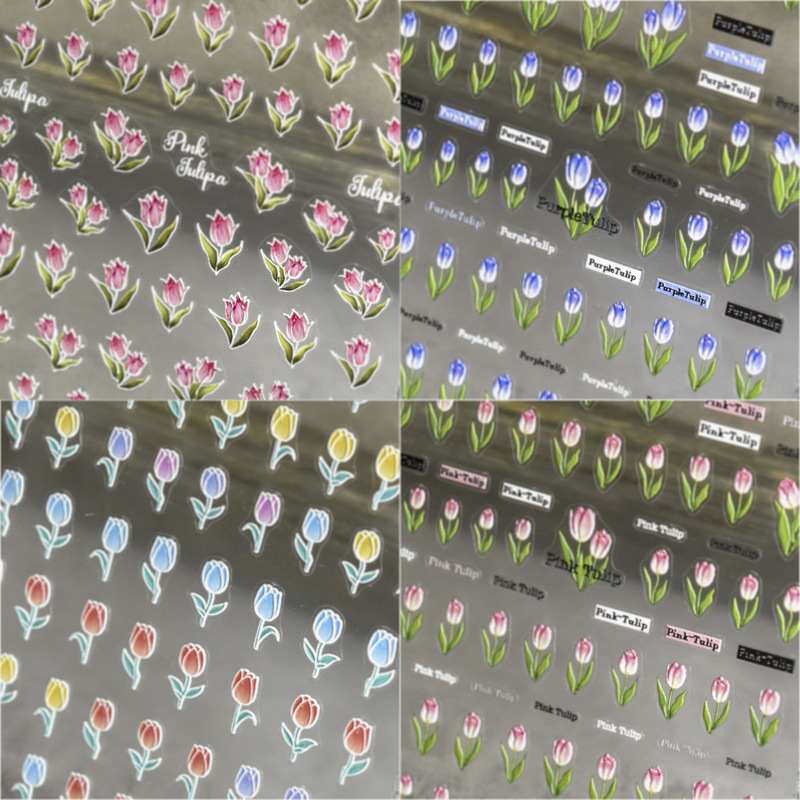 Tomoni Embossed 1513 Hot-Selling Adhesive Cute Nail Stickers Japanese Style Stickers 5D Nail Stickers Tulip Tomoni Embossed 1513 Hot-Selling Adhesive Cute Nail Stickers Japanese Style Stickers 5D Nail Stickers Tulip