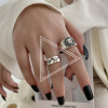 Trend small design retro ring hip-hop style with letters, English letters, internet celebrity