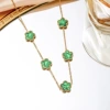 Green necklace, gradient