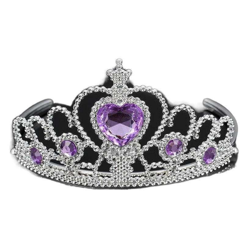 Corona decorativa con efecto hielo/nieve y diamantes de imitación