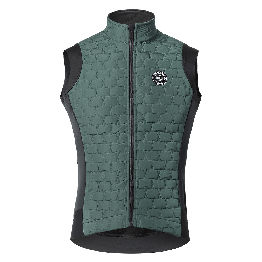 兰帕达秋冬季骑行服加绒背心户外保暖防风外套加厚自行车马甲