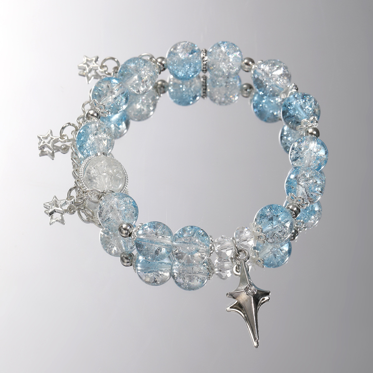 Bracelet papillon en perles brisées en émail coloré explosif de Han Zhishang, style féerique de niche, bracelet délicat de luxe haut de gamme pour petite amie_voghion.com