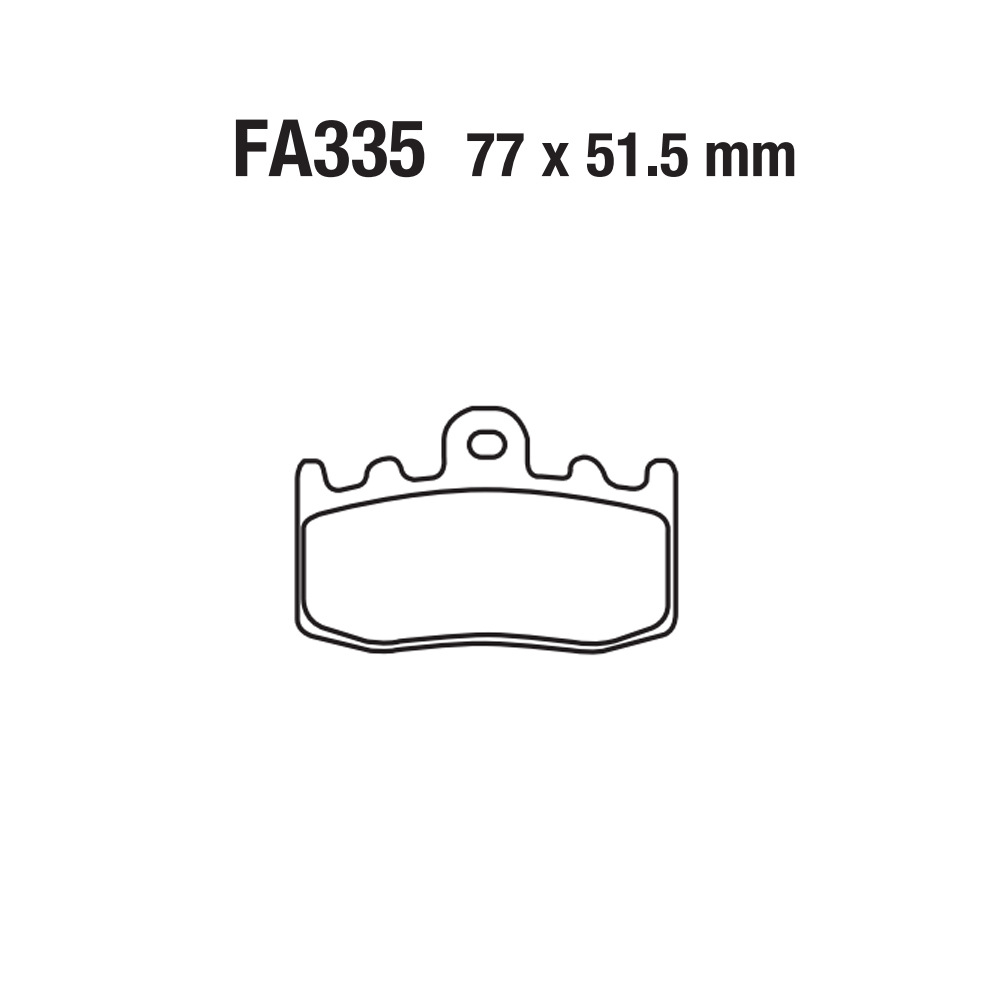 Motocicleta pastillas de freno pastillas de freno pastillas de freno pastillas de freno ATV coche de playa FA335 R1200 K1300