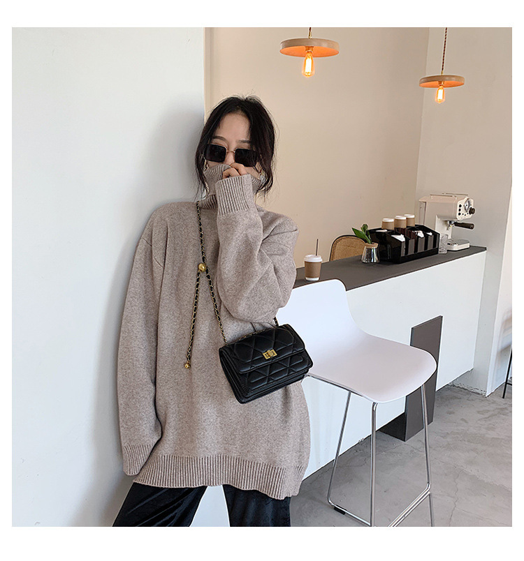 High quality, bags this year, 2024 new trendy and trendy, niche design, ins chain black crossbody bag for women_voghion.com