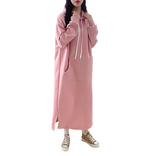 Women's Long-Sleeve Hooded Sweat Dress with Cap, 2025 Autumn/Winter New Style, Small Chanel Wind Dress for Spring/Summer